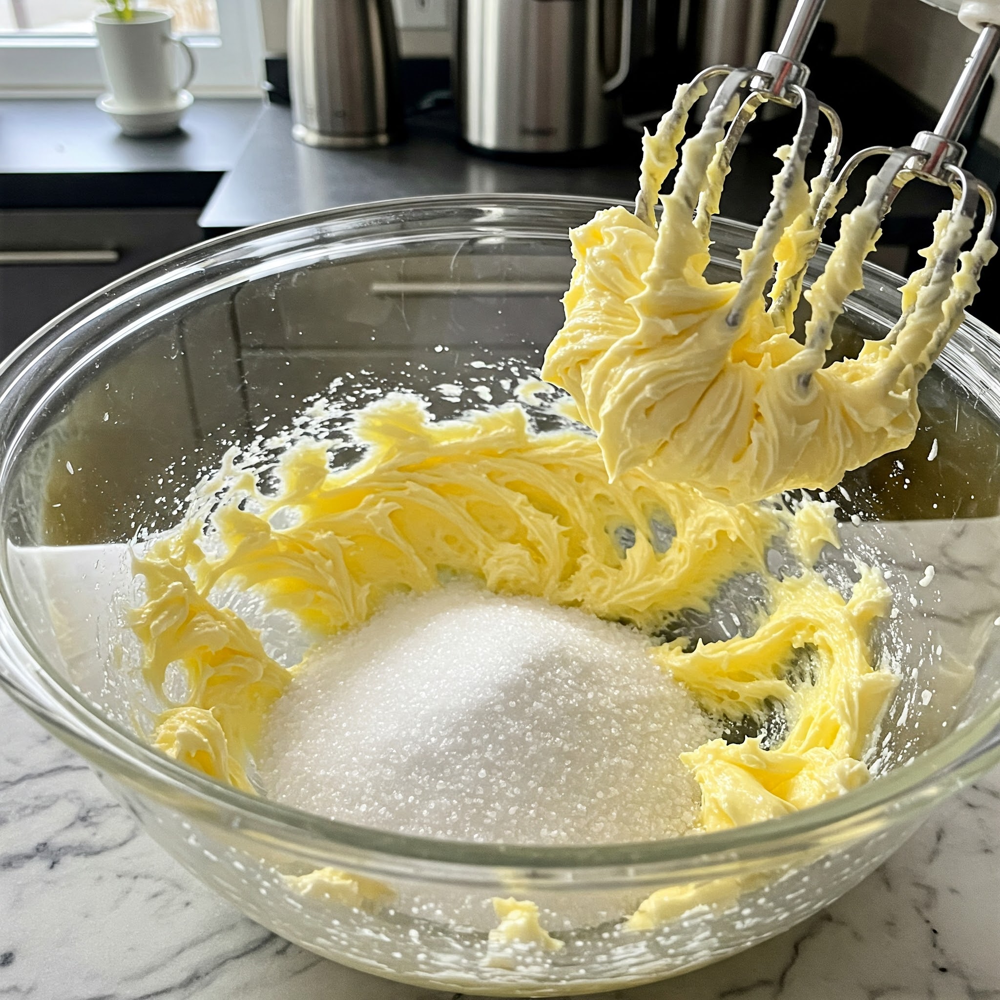 Creaming the Butter and Sugar tastyfry.in