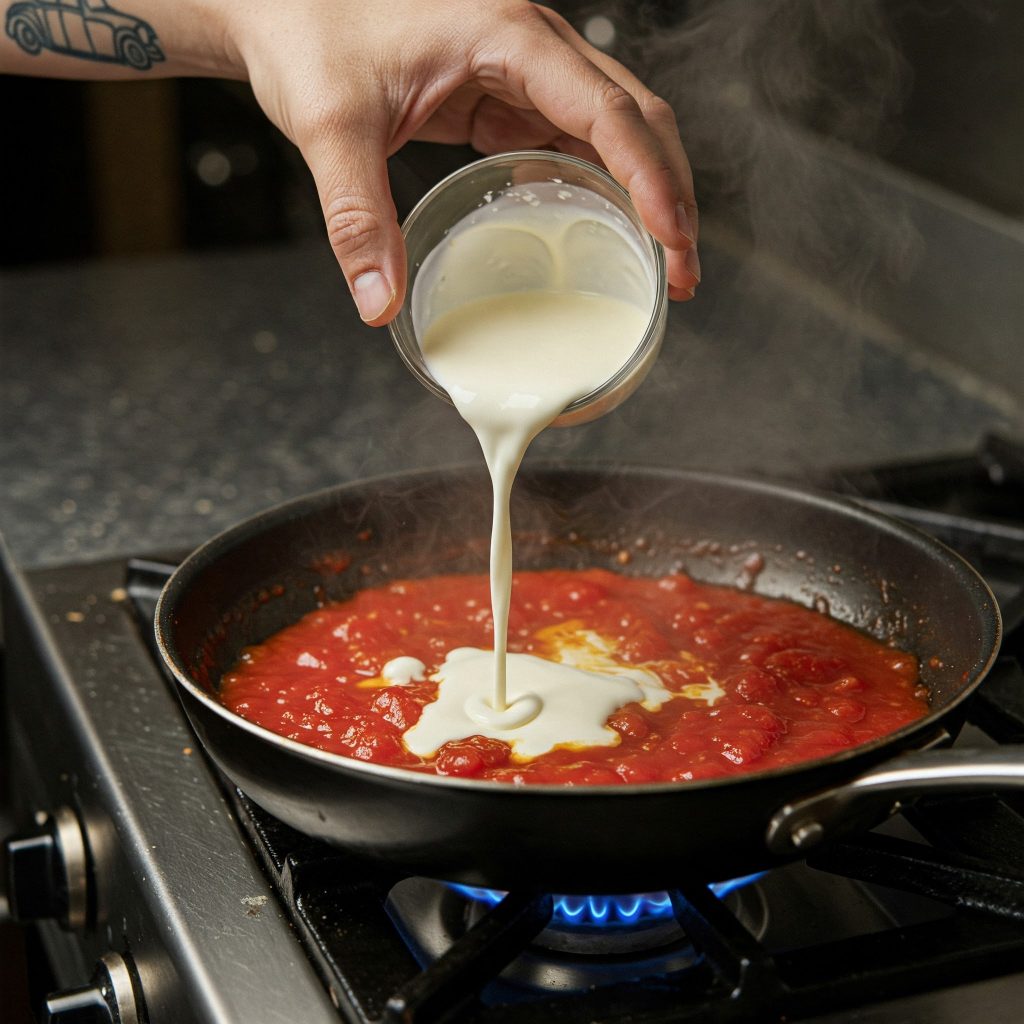 adding cream tastyfry.in