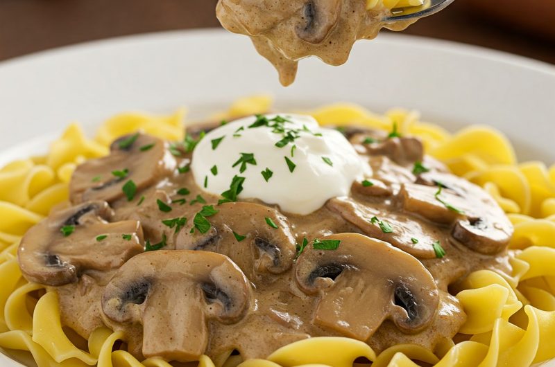 Mushroom Stroganoff Recipe at Home