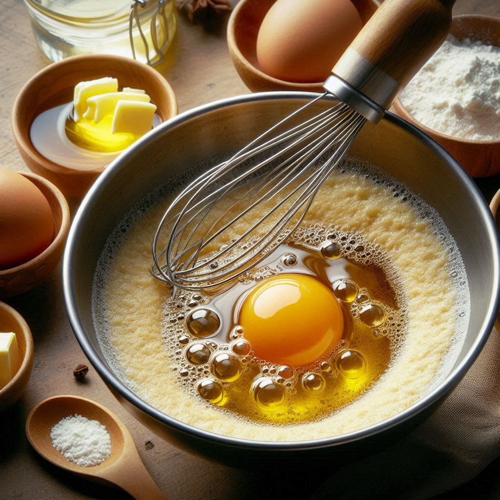 combine wet ingredients in a bowl beat the egg and then whisk in the milk and melted butter tastyfry.in