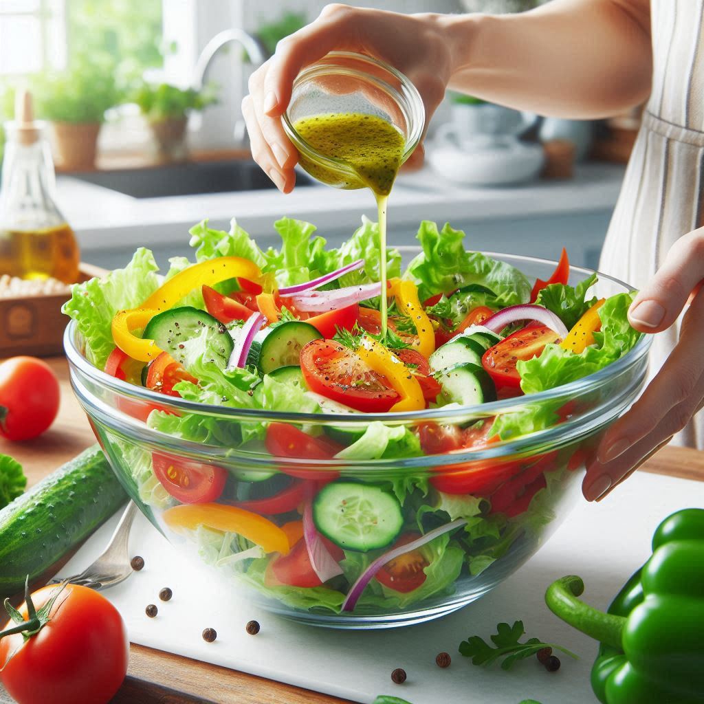 dressing the salad tastyfry.in