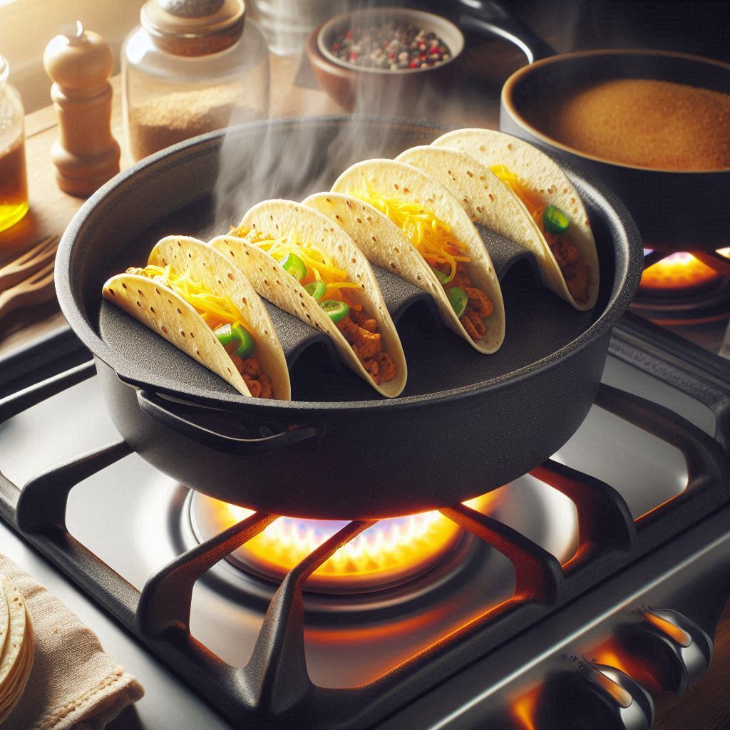 warming taco shells in stovetop focus on stove tastyfry.in