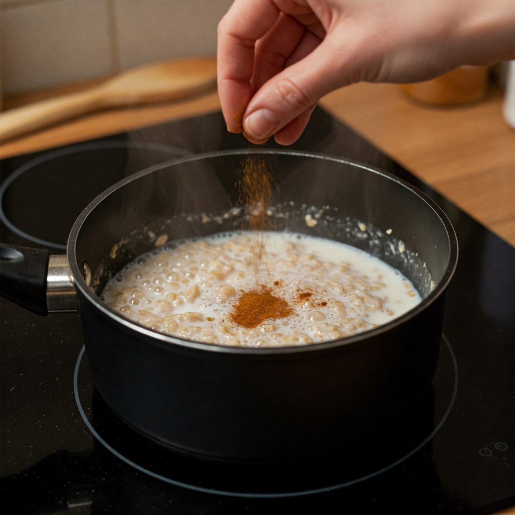 add cinnamon in oats tastyfry.in
