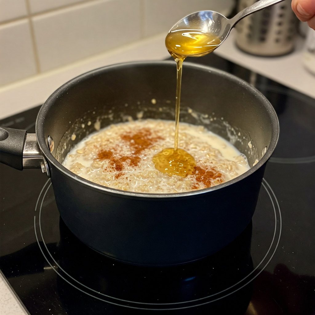 add honey in oats tastyfyr.in