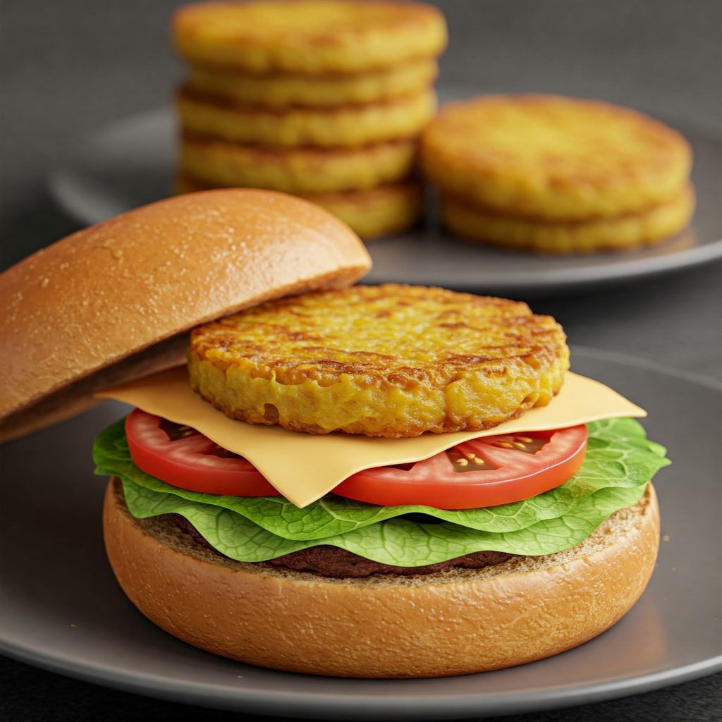 assemble the burger tastyfry.in 2