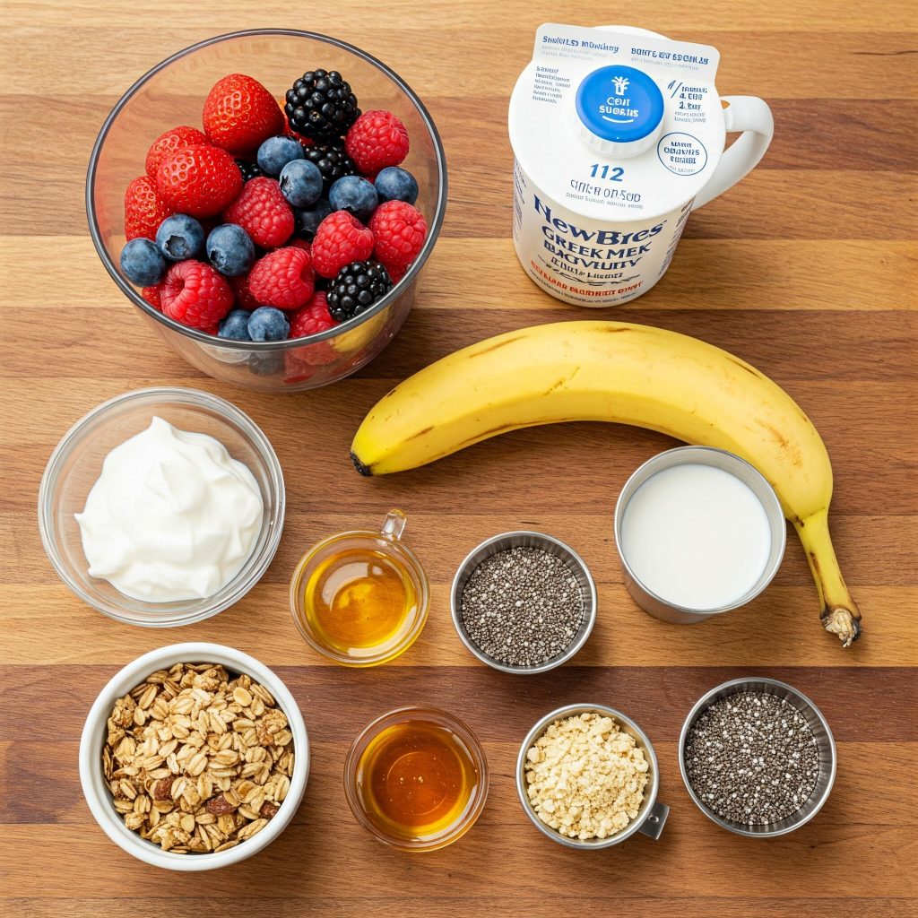 ingredient for berry smoothie bowl tastyfry.in