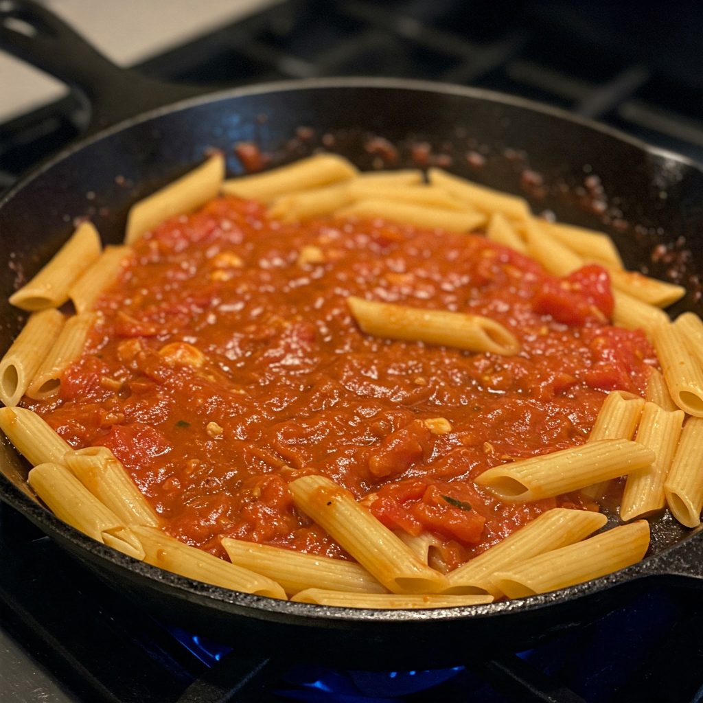 mix pasta with sauce tastyfry.in