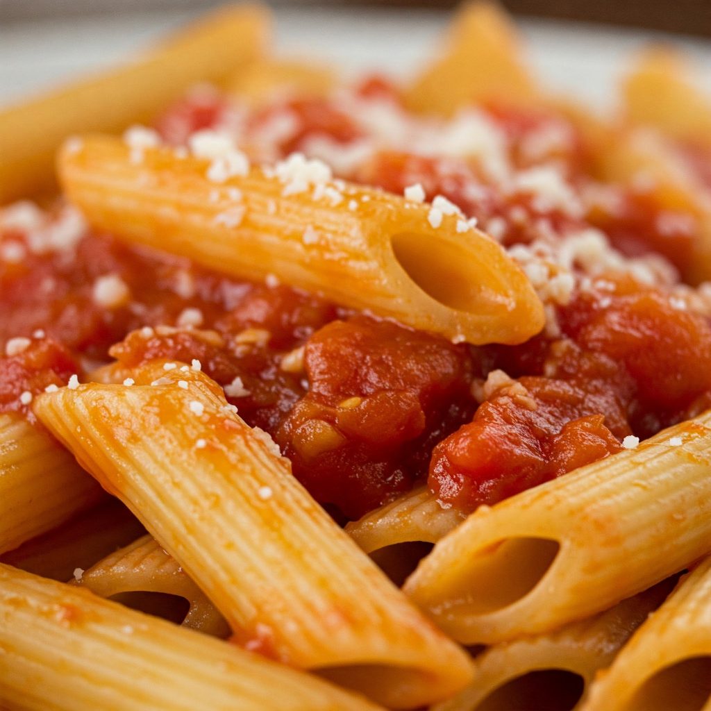 tomato and basil pasta at home