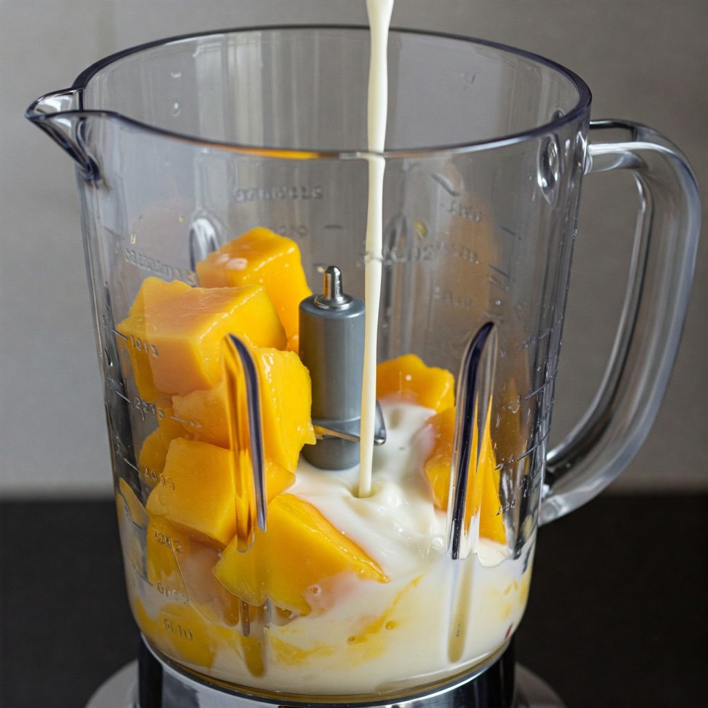add mango and milk tastyfry.in