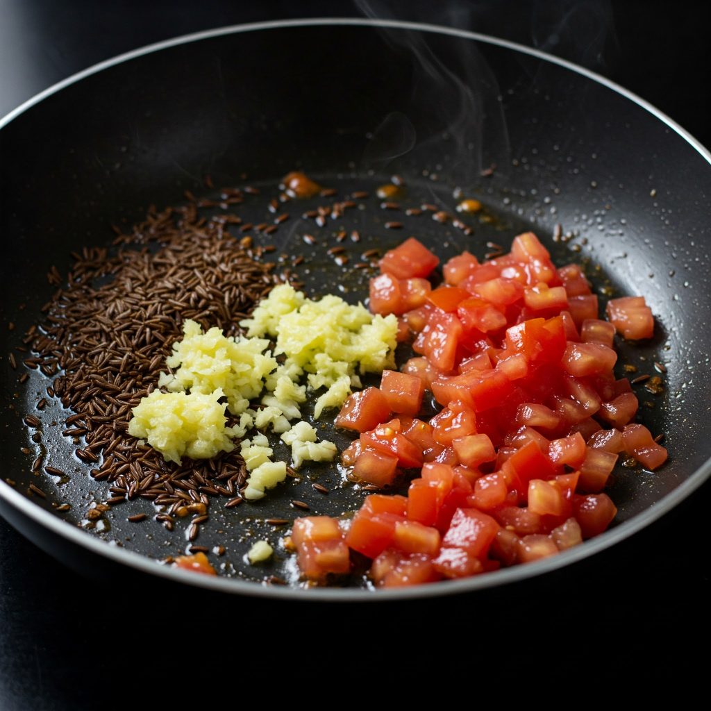 add tomato and ginger tastyfry.in