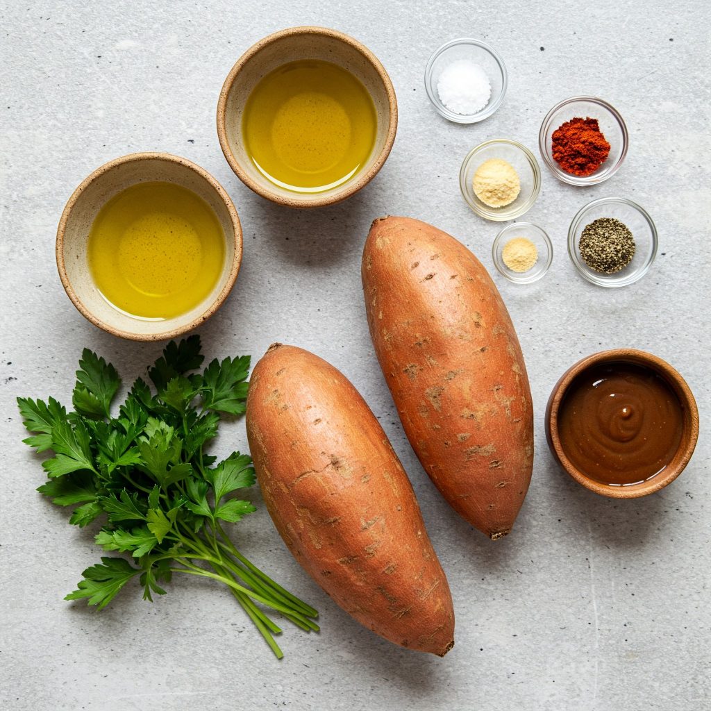 ingredients for sweet potato fries tastyfry.in