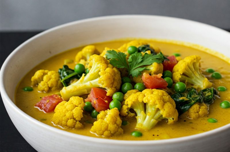 Vegan Style Cauliflower Curry Recipe at home