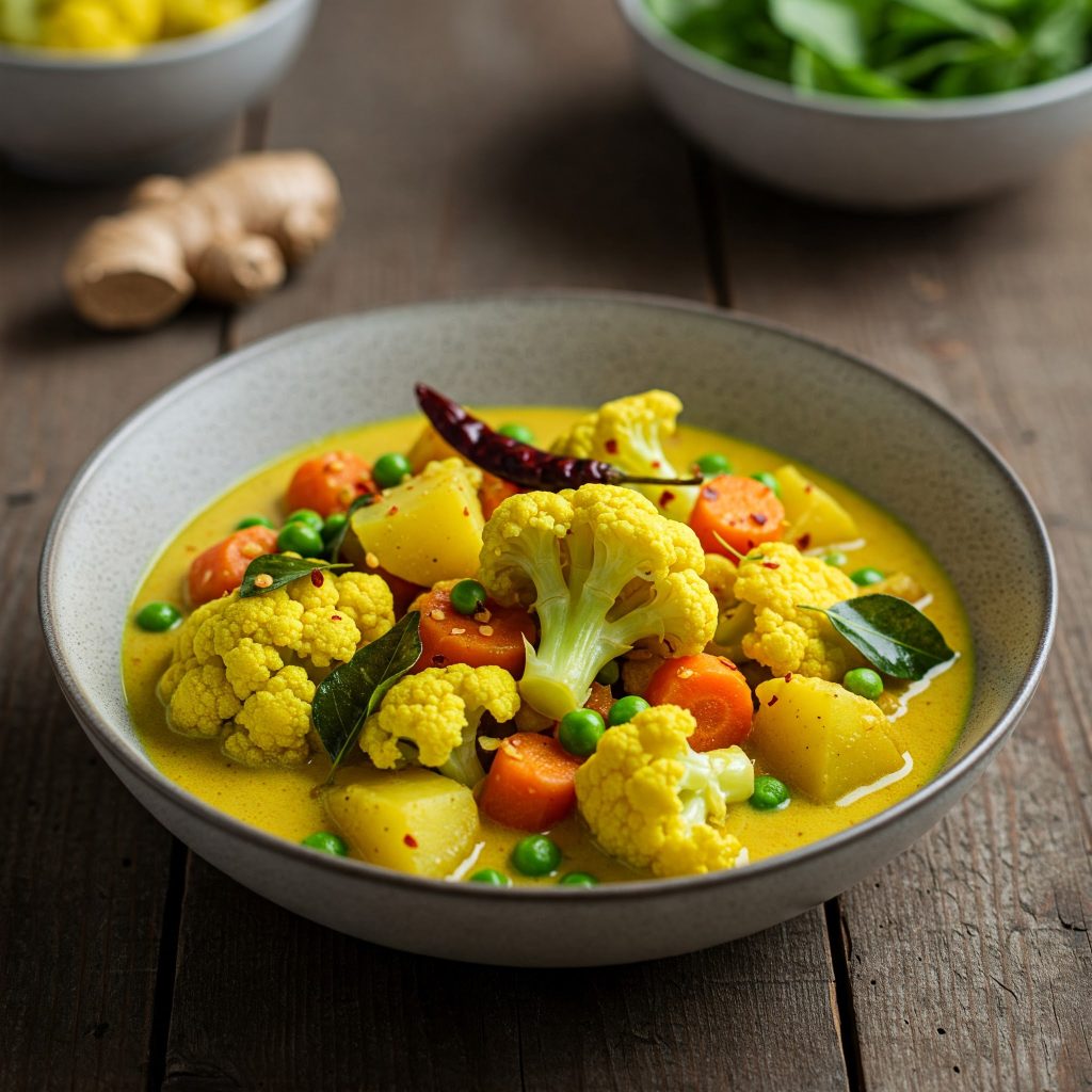 vegan style cauliflower curry recipe tastyfry.in