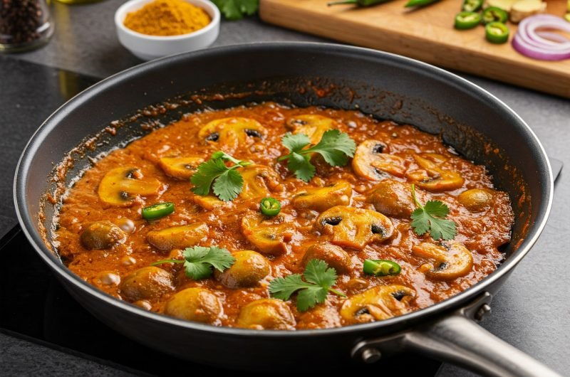 How to make mashroom tikka masala