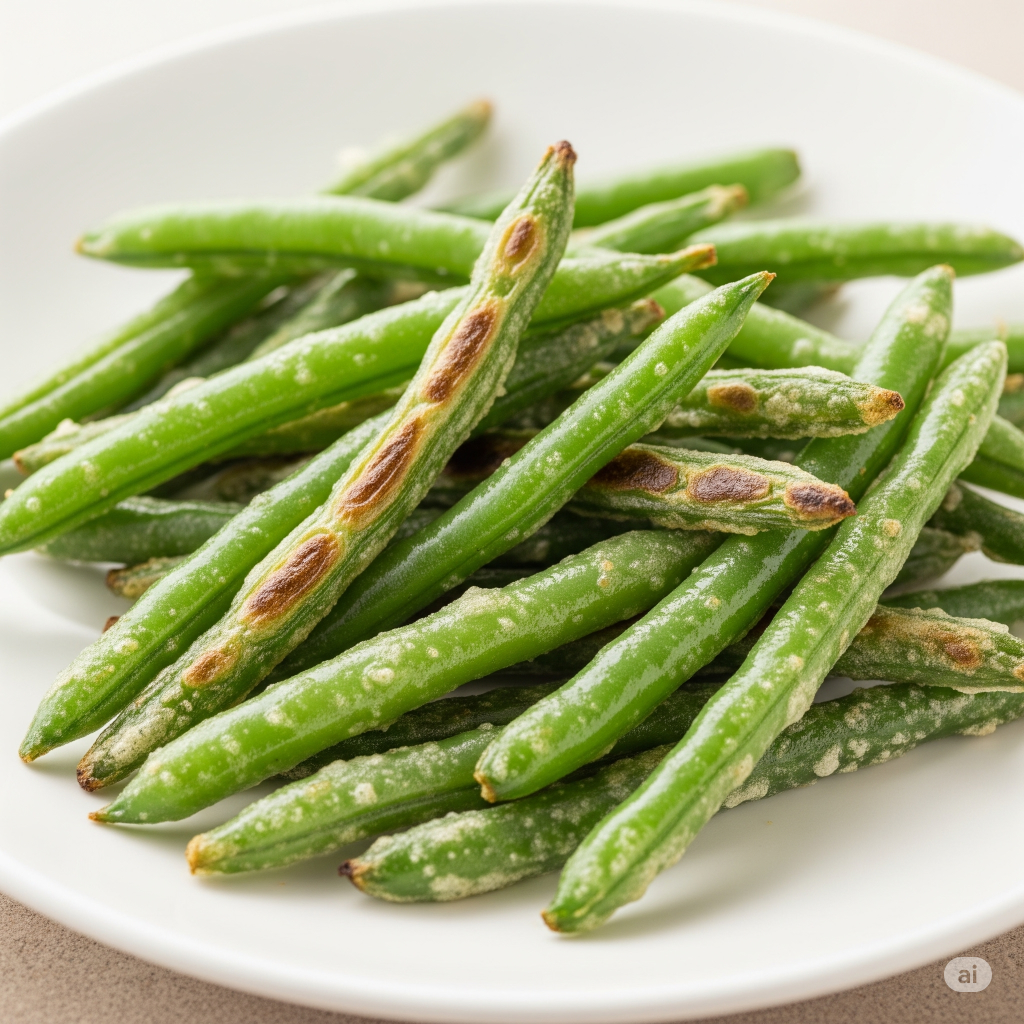 air fryer green beans recipe tastyfry.in
