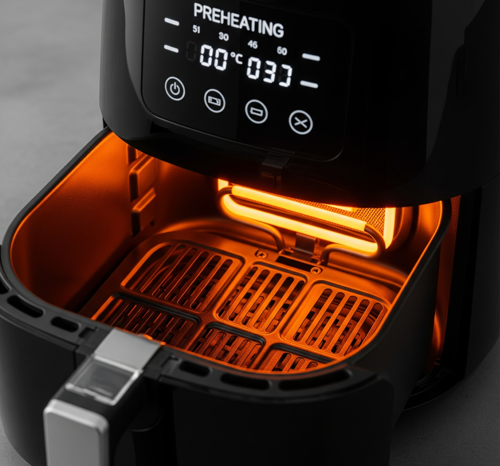 preheat the air fryer tastyfry.in