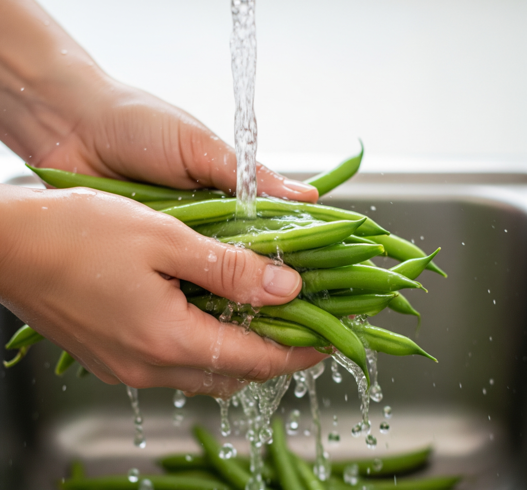 prepare the green beans tastyfry.in