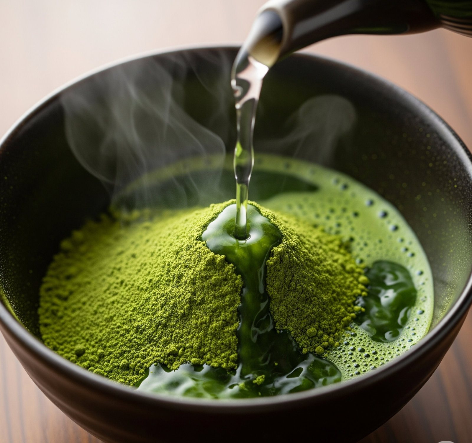add hot water over matcha tastyfry.in