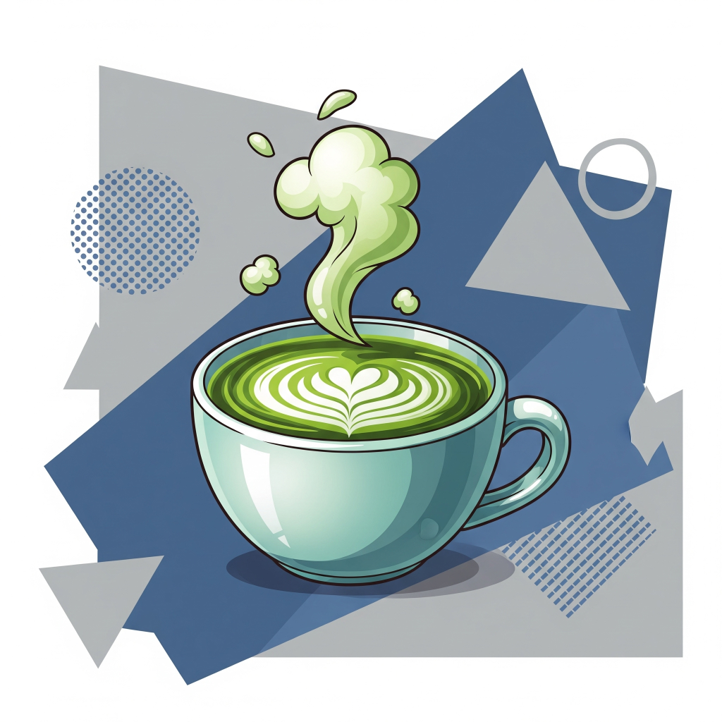 matcha latte recipe logo tastyfry.in